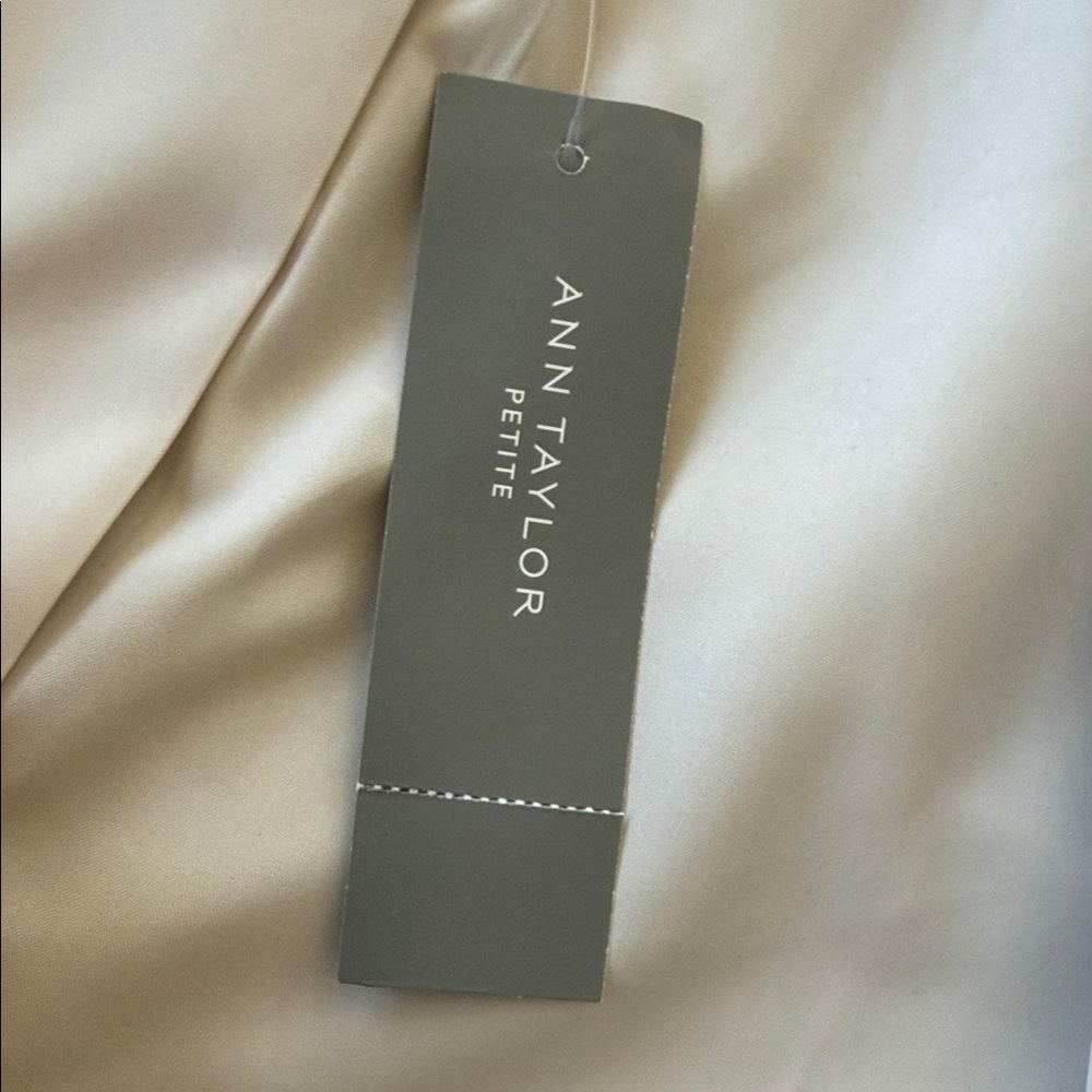 Ann Taylor Natural Linen Blend Women's Jacket, 2 Petite - Picture 6 of 7